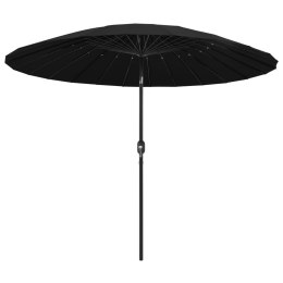 PARASOL OGRODOWY NA SŁUPKU ALUMINIOWYM 270CM CZARNY