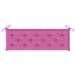 PODUSZKA NA ŁAWKĘ RÓŻOWA 150X50X7CM TKANINA