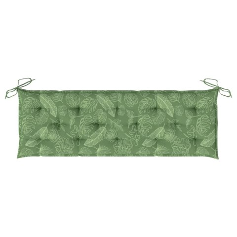 PODUSZKA NA ŁAWKĘ W LIŚCIE 150X50X7CM TKANINA