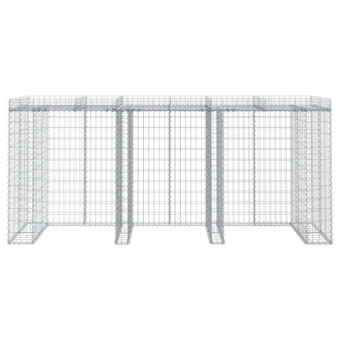 OBUDOWA GABIONOWA DO KOSZA NA ŚMIECI 270X91X120CM