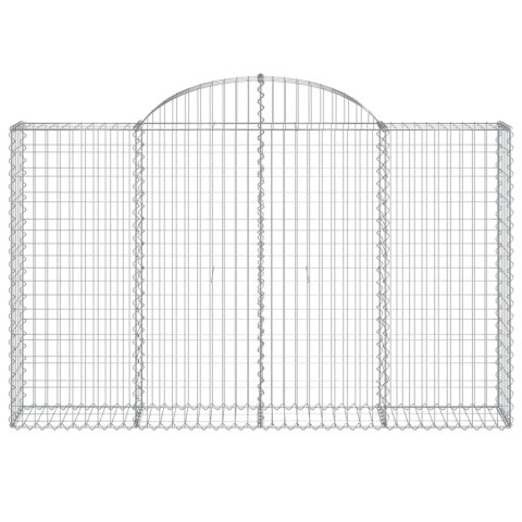 KOSZE GABIONOWE 6 SZT 200X30X120/140CM GALWANIZOWANE ŻELAZO