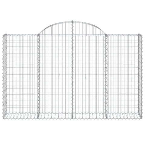 KOSZE GABIONOWE 3 SZT 200X30X120/140CM GALWANIZOWANE ŻELAZO