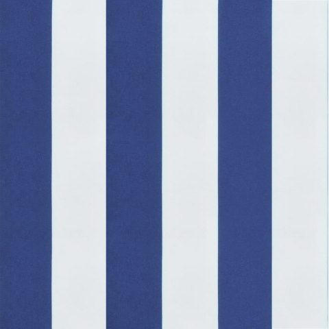 PODUSZKA NA ŁAWKĘ 150X50X7CM BIAŁO-NIEBIESKIE PASKI TKANINA