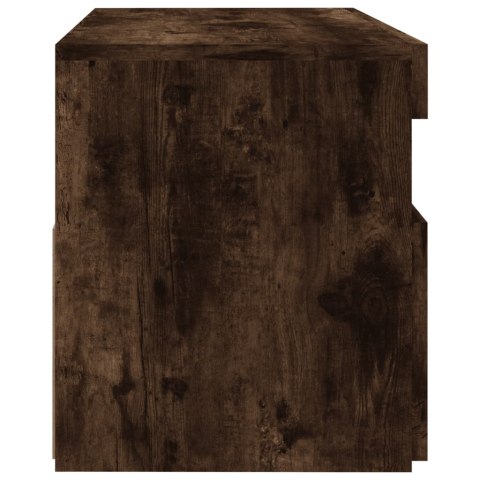 SZAFKI POD TV Z LED 2 SZT. PRZYDYMIONY DĄB 60X35X40CM