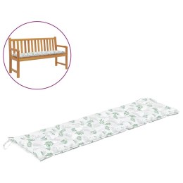 PODUSZKI NA ŁAWKI 2 SZT LIŚCIE 180X50X7CM TKANINA