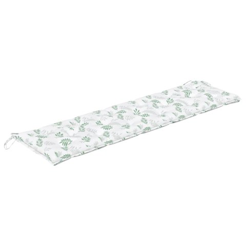 PODUSZKI NA ŁAWKI 2 SZT LIŚCIE 180X50X7CM TKANINA