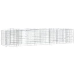 ŁUKOWATY KOSZ GABIONOWY 400X100X100CM GALWANIZOWANE ŻELAZO