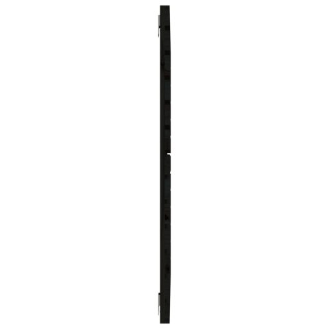 WEZGŁOWIE ŁÓŻKA CZARNE 146X3X91,5CM DREWNO SOSNOWE