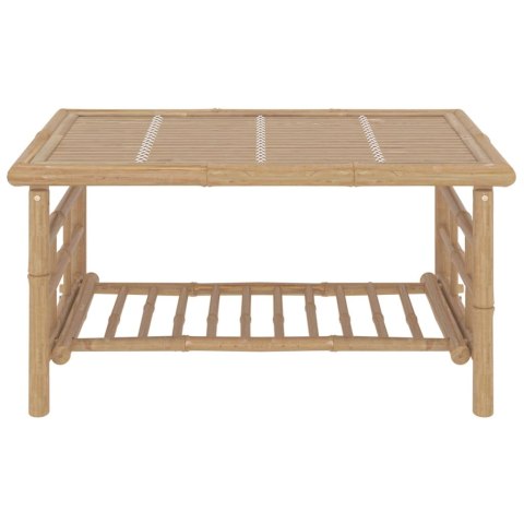 2-CZ. ZESTAW MEBLI DO OGRODU CIEMNOSZARE PODUSZKI BAMBUS