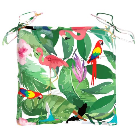 PODUSZKI NA KRZESŁA 6 SZT DŻUNGLA 50X50X7CM