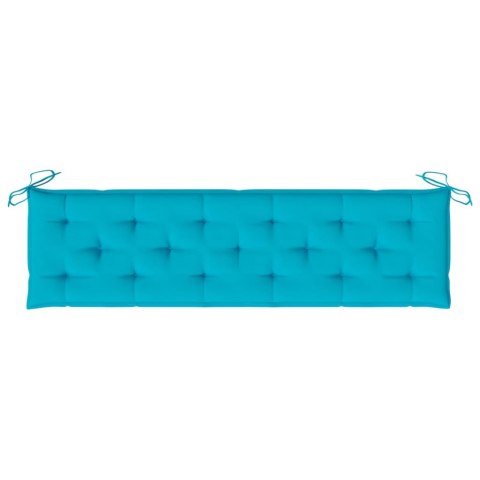 PODUSZKI NA ŁAWKI 2 SZT TURKUSOWE 180X50X7CM