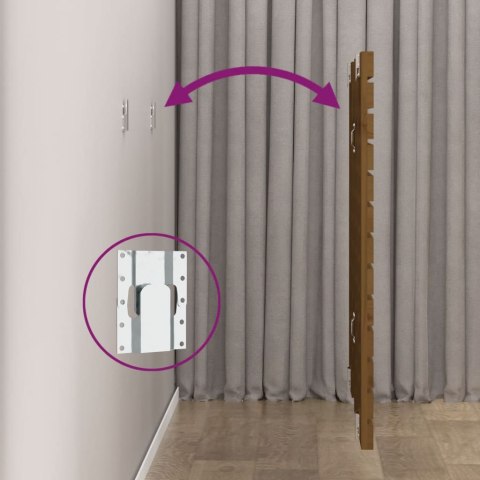 WEZGŁOWIE ŁÓŻKA MIODOWY BRĄZ 146X3X91,5CM DREWNO SOSNOWE