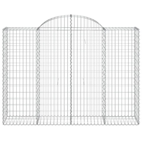 KOSZE GABIONOWE 2 SZT 200X50X140/160CM GALWANIZOWANE ŻELAZO