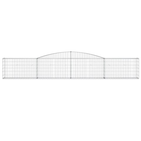 KOSZE GABIONOWE 2 SZT 400X30X60/80CM GALWANIZOWANE ŻELAZO