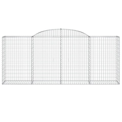 KOSZE GABIONOWE 13 SZT 300X50X120/140CM GALWANIZOWANE ŻELAZO