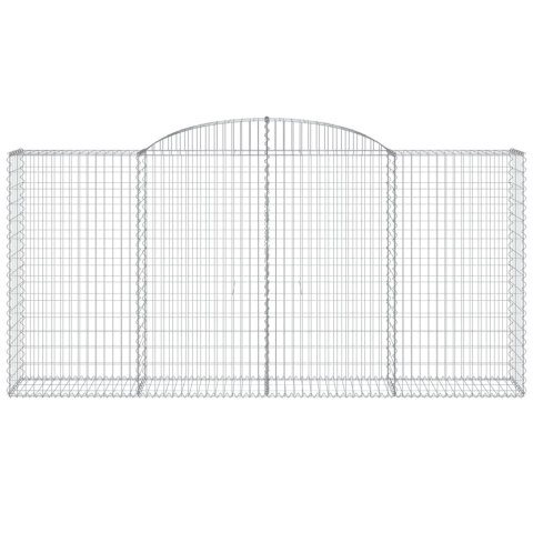 KOSZE GABIONOWE 3 SZT 300X50X140/160CM GALWANIZOWANE ŻELAZO