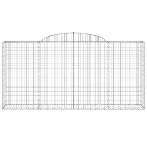 KOSZE GABIONOWE 5 SZT 300X50X140/160CM GALWANIZOWANE ŻELAZO