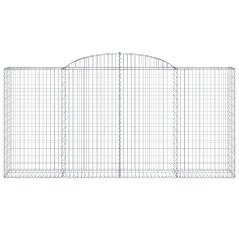 KOSZE GABIONOWE 7 SZT 300X50X140/160CM GALWANIZOWANE ŻELAZO