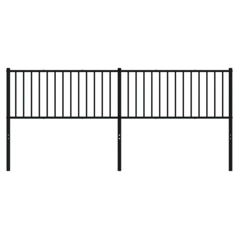 METALOWE WEZGŁOWIE CZARNE 206X3X90CM