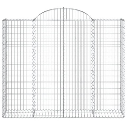 KOSZE GABIONOWE 2 SZT 200X50X160/180CM GALWANIZOWANE ŻELAZO