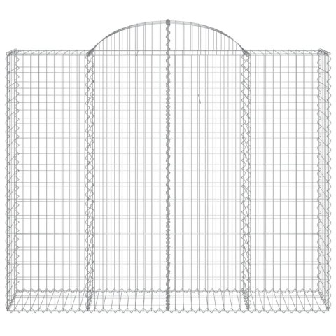 KOSZE GABIONOWE 4 SZT 200X50X160/180CM GALWANIZOWANE ŻELAZO