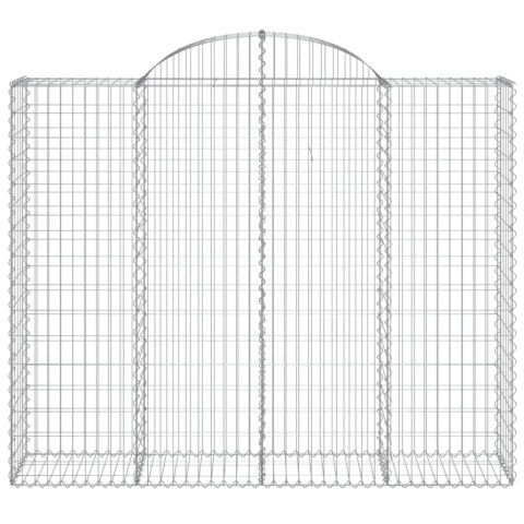 KOSZE GABIONOWE 5 SZT 200X50X160/180CM GALWANIZOWANE ŻELAZO