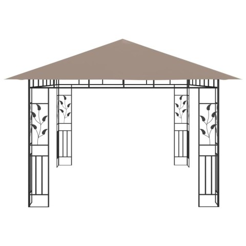 ALTANA Z MOSKITIERĄ I SZNUREM LAMPEK LED 4X3X2,73CM TAUPE