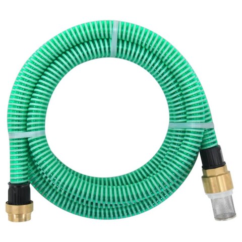 WĄŻ SSĄCY Z MOSIĘŻNYMI ZŁĄCZKAMI 7M 25MM ZIELONY