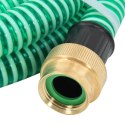 WĄŻ SSĄCY Z MOSIĘŻNYMI ZŁĄCZKAMI 7M 25MM ZIELONY