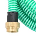 WĄŻ SSĄCY Z MOSIĘŻNYMI ZŁĄCZKAMI 7M 25MM ZIELONY