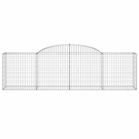 KOSZE GABIONOWE 2 SZT 300X50X80/100CM GALWANIZOWANE ŻELAZO