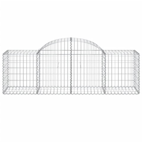 KOSZE GABIONOWE 3 SZT 200X50X60/80CM GALWANIZOWANE ŻELAZO