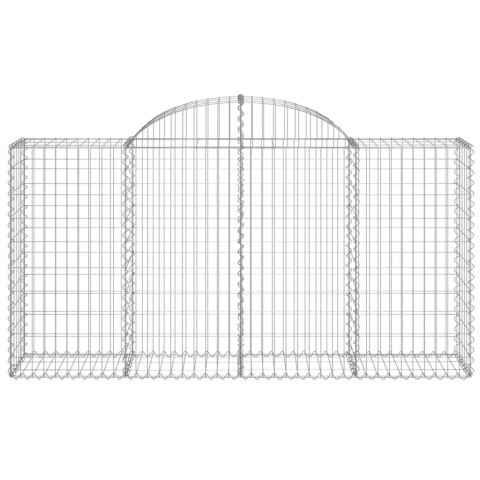 KOSZE GABIONOWE 4 SZT 200X50X100/120CM GALWANIZOWANE ŻELAZO