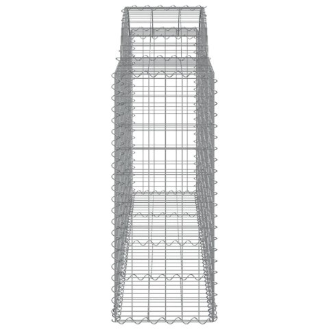 KOSZE GABIONOWE 6 SZT 200X50X100/120CM GALWANIZOWANE ŻELAZO