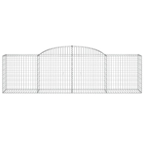 KOSZE GABIONOWE 6 SZT 300X50X80/100CM GALWANIZOWANE ŻELAZO