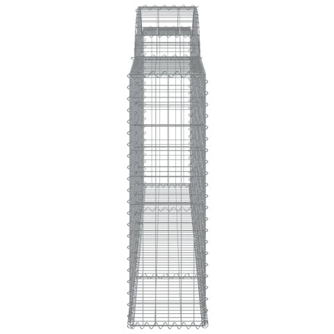KOSZE GABIONOWE 4 SZT 300X30X100/120CM GALWANIZOWANE ŻELAZO