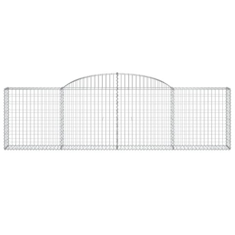 KOSZE GABIONOWE 5 SZT 300X30X80/100CM GALWANIZOWANE ŻELAZO