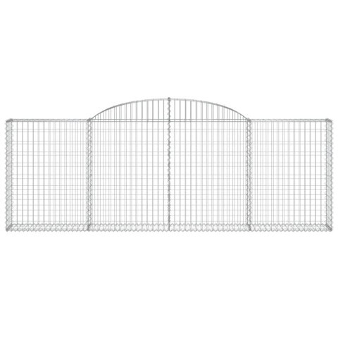 KOSZE GABIONOWE 8 SZT 300X30X100/120CM GALWANIZOWANE ŻELAZO