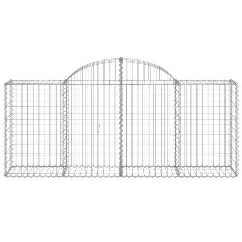 KOSZE GABIONOWE 4 SZT 200X50X80/100CM GALWANIZOWANE ŻELAZO