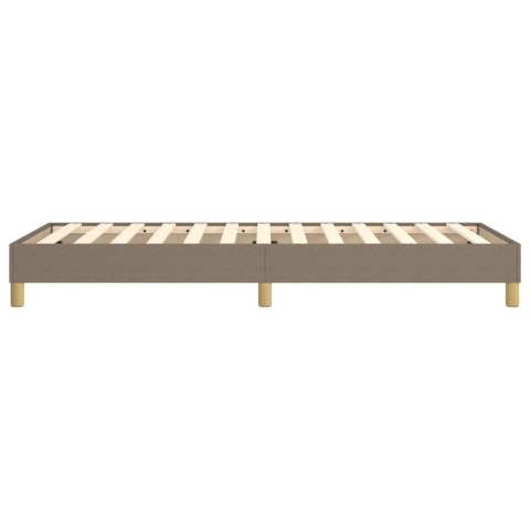 ŁÓŻKO KONTYNENTALNE TAUPE OBITE TKANINĄ 80X200CM