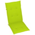 PODUSZKI NA KRZESŁA OGRODOWE 4 SZT 120X50X3CM JASNOZIELONE
