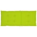 PODUSZKI NA KRZESŁA OGRODOWE 4 SZT 120X50X3CM JASNOZIELONE