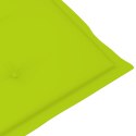 PODUSZKI NA KRZESŁA OGRODOWE 4 SZT 120X50X3CM JASNOZIELONE