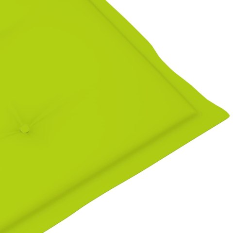 PODUSZKI NA KRZESŁA OGRODOWE 4 SZT 120X50X3CM JASNOZIELONE