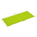 PODUSZKI NA KRZESŁA OGRODOWE 4 SZT 120X50X3CM JASNOZIELONE