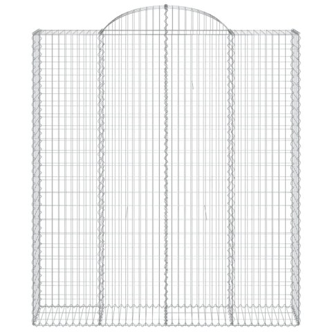 KOSZE GABIONOWE 2 SZT 200X50X220/240CM GALWANIZOWANE ŻELAZO