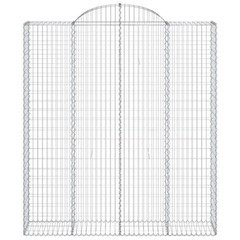 KOSZE GABIONOWE 4 SZT 200X50X220/240CM GALWANIZOWANE ŻELAZO