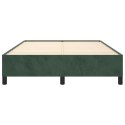 RAMA ŁÓŻKA CIEMNOZIELONE 140X190CM AKSAMITNA