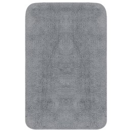 3-CZĘŚCIOWY ZESTAW MAT ŁAZIENKOWYCH TKANINA SZARY