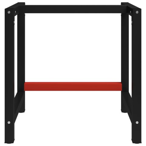 METALOWA RAMA POD BLAT ROBOCZY 80X57X79CM CZARNO-CZERWONA